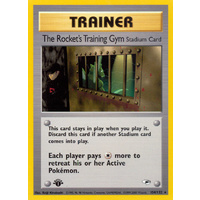 The Rocket's Training Gym 104/132 Gym Heroes 1st Edition Rare Trainer Pokemon Card NEAR MINT TCG