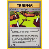 Celadon City Gym 107/132 Gym Heroes 1st Edition Uncommon Trainer Pokemon Card NEAR MINT TCG