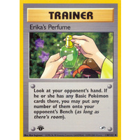 Erika's Perfume 110/132 Gym Heroes 1st Edition Uncommon Trainer Pokemon Card NEAR MINT TCG