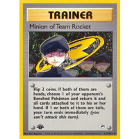 Minion of Team Rocket 113/132 Gym Heroes 1st Edition Uncommon Trainer Pokemon Card NEAR MINT TCG