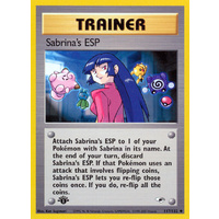 Sabrina's ESP 117/132 Gym Heroes 1st Edition Uncommon Trainer Pokemon Card NEAR MINT TCG