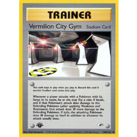 Vermillion City Gym 120/132 Gym Heroes 1st Edition Uncommon Trainer Pokemon Card NEAR MINT TCG