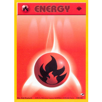 Fire Energy 128/132 Gym Heroes 1st Edition Common Pokemon Card NEAR MINT TCG