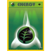 Grass Energy 129/132 Gym Heroes 1st Edition Common Pokemon Card NEAR MINT TCG