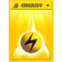 Lightning Energy 130/132 Gym Heroes 1st Edition Common Pokemon Card NEAR MINT TCG