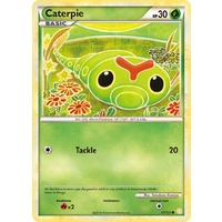 Caterpie 57/123 HS Base Set Common Pokemon Card NEAR MINT TCG