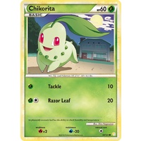 Chikorita 59/123 HS Base Set Common Pokemon Card NEAR MINT TCG