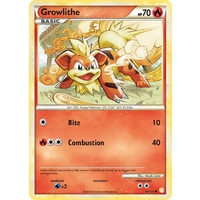 Growlithe 65/123 HS Base Set Common Pokemon Card NEAR MINT TCG