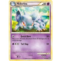 Nidorina 45/102 HS Triumphant Uncommon Pokemon Card NEAR MINT TCG
