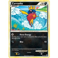Carvanha 59/102 HS Triumphant Common Pokemon Card NEAR MINT TCG