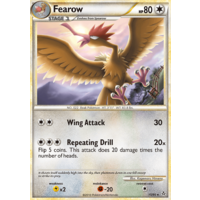 Fearow 15/95 HS Unleashed Rare Pokemon Card NEAR MINT TCG
