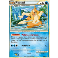 Floatzel 16/95 HS Unleashed Rare Pokemon Card NEAR MINT TCG