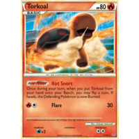 Torkoal 25/95 HS Unleashed Rare Pokemon Card NEAR MINT TCG