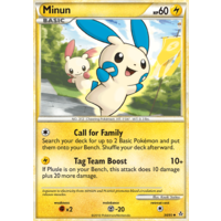 Minun 34/95 HS Unleashed Uncommon Pokemon Card NEAR MINT TCG