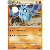 Pupitar 39/95 HS Unleashed Uncommon Pokemon Card NEAR MINT TCG