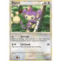 Aipom 43/95 HS Unleashed Common Pokemon Card NEAR MINT TCG