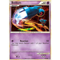 Beldum 44/95 HS Unleashed Common Pokemon Card NEAR MINT TCG