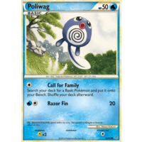 Poliwag 58/95 HS Unleashed Common Pokemon Card NEAR MINT TCG