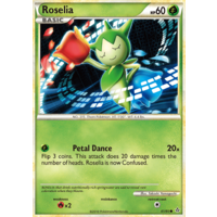 Roselia 61/95 HS Unleashed Common Pokemon Card NEAR MINT TCG