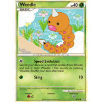 Weedle 69/95 HS Unleashed Common Pokemon Card NEAR MINT TCG