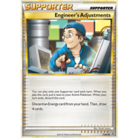 Engineer's Adjustments 75/95 HS Unleashed Uncommon Trainer Pokemon Card NEAR MINT TCG
