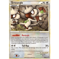 Smeargle 8/90 HS Undaunted Holo Rare Pokemon Card NEAR MINT TCG