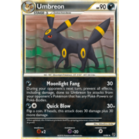 Umbreon 10/90 HS Undaunted Holo Rare Pokemon Card NEAR MINT TCG