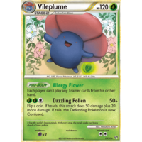 Vileplume 24/90 HS Undaunted Rare Pokemon Card NEAR MINT TCG