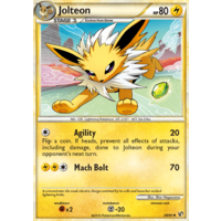 Jolteon 28/90 HS Undaunted Uncommon Pokemon Card NEAR MINT TCG