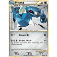 Metang 30/90 HS Undaunted Uncommon Pokemon Card NEAR MINT TCG