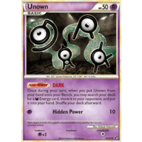 Unown 40/90 HS Undaunted Uncommon Pokemon Card NEAR MINT TCG