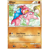 Gligar 49/90 HS Undaunted Common Pokemon Card NEAR MINT TCG