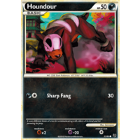 Houndour 53/90 HS Undaunted Common Pokemon Card NEAR MINT TCG
