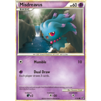 Misdreavus 57/90 HS Undaunted Common Pokemon Card NEAR MINT TCG