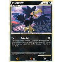 Murkrow 58/90 HS Undaunted Common Pokemon Card NEAR MINT TCG