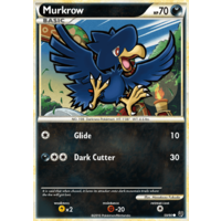 Murkrow 59/90 HS Undaunted Common Pokemon Card NEAR MINT TCG