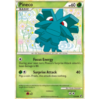 Pineco 63/90 HS Undaunted Common Pokemon Card NEAR MINT TCG