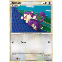 Rattata 64/90 HS Undaunted Common Pokemon Card NEAR MINT TCG
