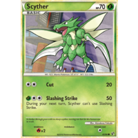 Scyther 65/90 HS Undaunted Common Pokemon Card NEAR MINT TCG