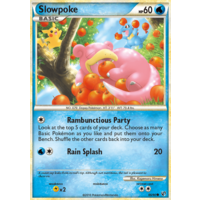 Slowpoke 66/90 HS Undaunted Common Pokemon Card NEAR MINT TCG