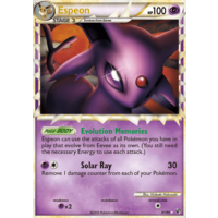 LIGHTLY PLAYED Espeon (Prime) 81/90 HS Undaunted Holo Ultra Rare Pokemon Card NEAR MINT TCG