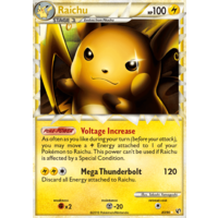Raichu (Prime) 83/90 HS Undaunted Holo Ultra Rare Pokemon Card NEAR MINT TCG