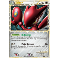 Scizor (Prime) 84/90 HS Undaunted Holo Ultra Rare Pokemon Card NEAR MINT TCG