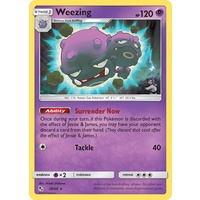 Weezing 29/68 SM Hidden Fates Rare Pokemon Card NEAR MINT TCG