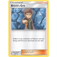 Brock's Grit 53/68 SM Hidden Fates Uncommon Trainer Pokemon Card NEAR MINT TCG