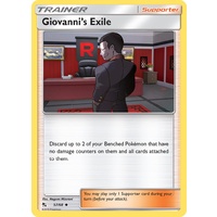 Giovanni's Exile 57/68 SM Hidden Fates Uncommon Trainer Pokemon Card NEAR MINT TCG