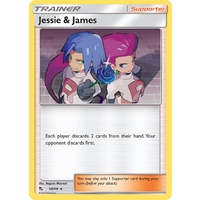 Jessie & James 58/68 SM Hidden Fates Holo Rare Trainer Pokemon Card NEAR MINT TCG