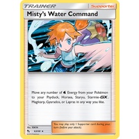 Misty's Water Command 63/68 SM Hidden Fates Holo Rare Trainer Pokemon Card NEAR MINT TCG