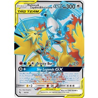 Moltres & Zapdos & Articuno GX 66/68 SM Hidden Fates Full Art Holo Ultra Rare Pokemon Card NEAR MINT TCG