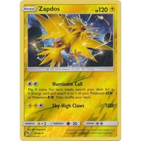 Zapdos 24/68 SM Hidden Fates Reverse Holo Rare Pokemon Card NEAR MINT TCG